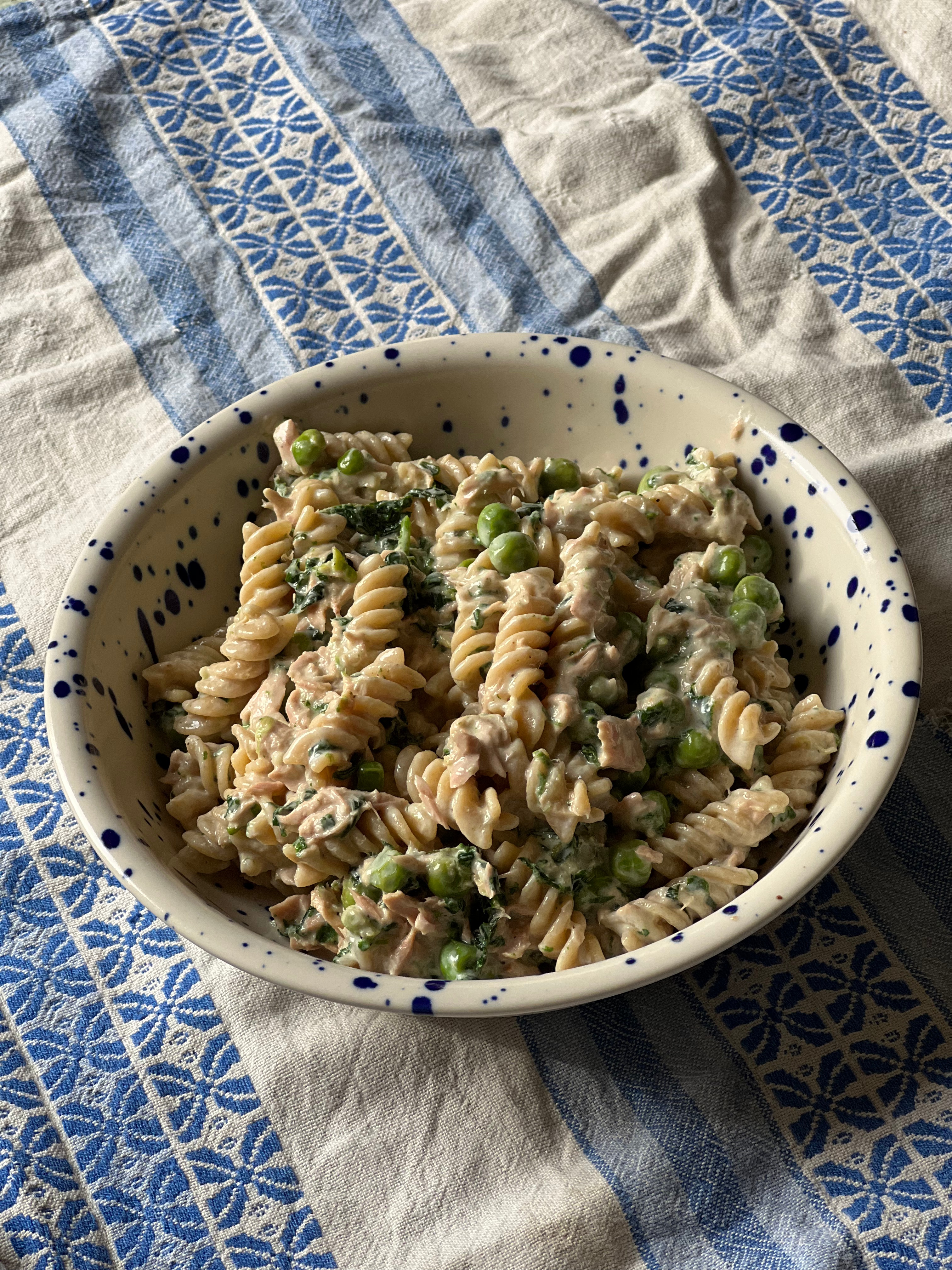 Spring Nettle and Tuna Pasta Salad